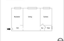 2 camere, semidecomandat, 50 mp utili, renovat, finisat modern, zona linistita!