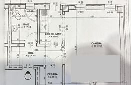 Apartament 1 camera, 38 mp, zona Brancusi