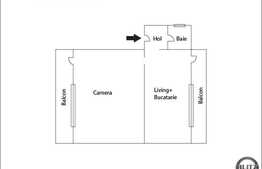 2 camere in casa/vila, 54 mp, semidecomandat, imobil nou, zona strazii Campului!