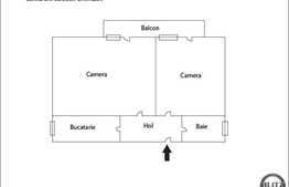 Apartament 2 camere, 50 mp ,decomandat, terasa 11 mp, zona strazii Buna Ziua!