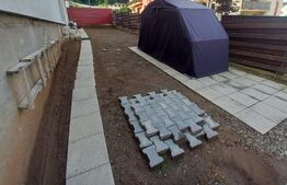 Apartament mobilat si utilat, 3 camere, gradina de 80 mp, zona Sub Cetate