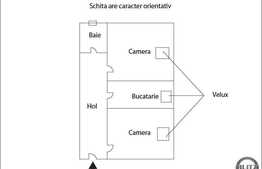 Mansarda cu 2 camere, 58 mp utili, mobilat si utilat in zona Eroilor