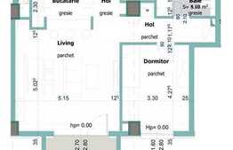 2 camere, decomandat, imobil nou, balcon, zona P-ta Mihai Viteazul!