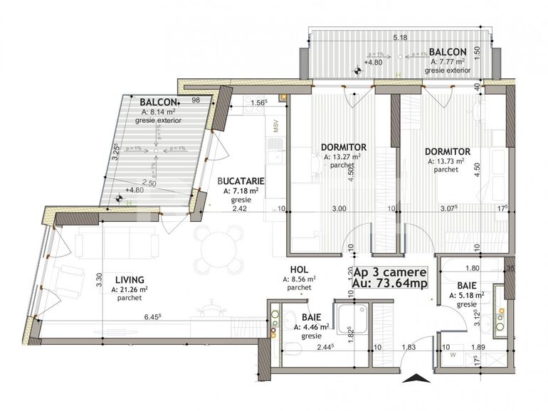 Apartament de vânzare 3 camere Iris - 124000AV | BLITZ Cluj-Napoca | Poza1