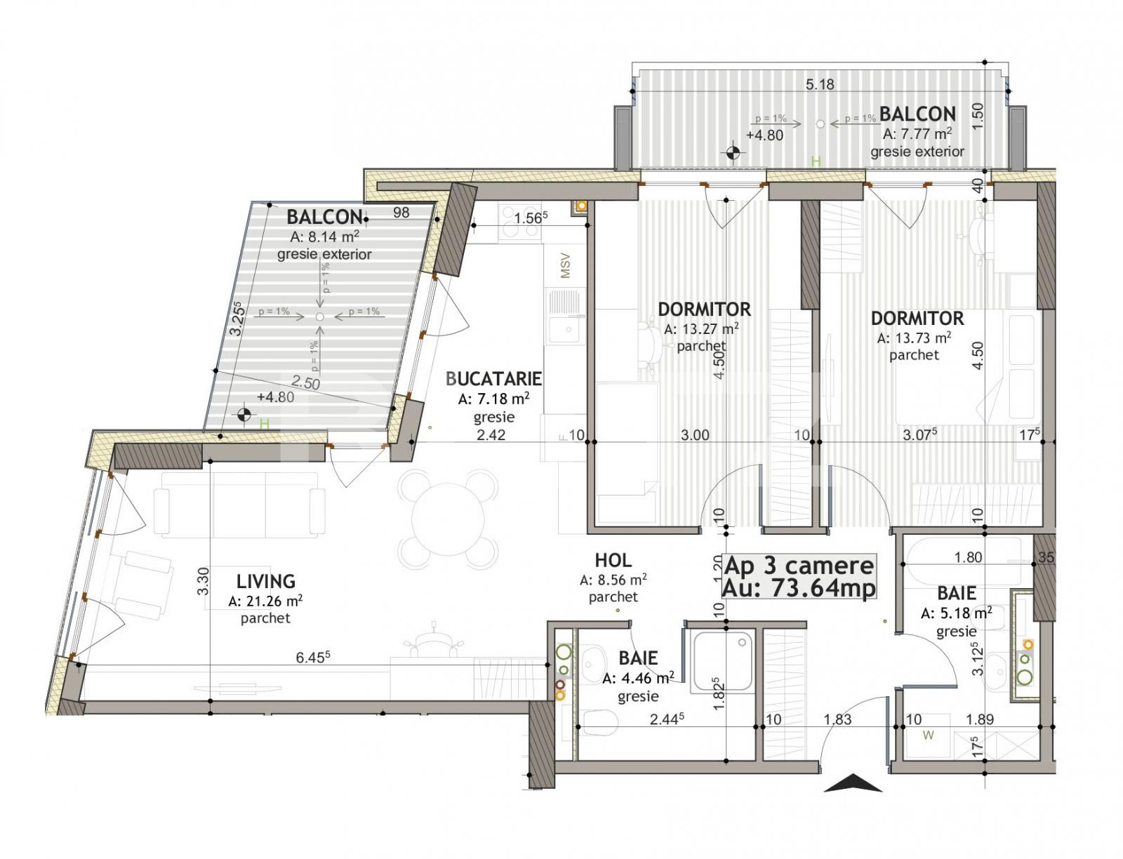 Apartament de vânzare 3 camere Iris - 124000AV | BLITZ Cluj-Napoca | Poza1
