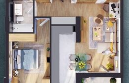 Apartament de 2 camere, 57.87 mp, cartier Iris