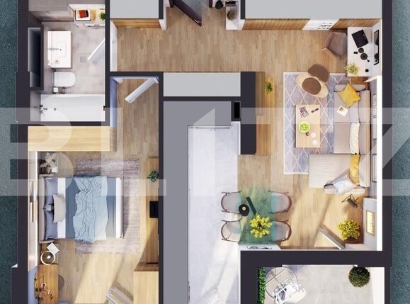 Apartament de vânzare 2 camere Iris - 124001AV | BLITZ Cluj-Napoca | Poza2