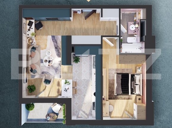 Apartament de vânzare 2 camere Iris - 124002AV | BLITZ Cluj-Napoca | Poza1