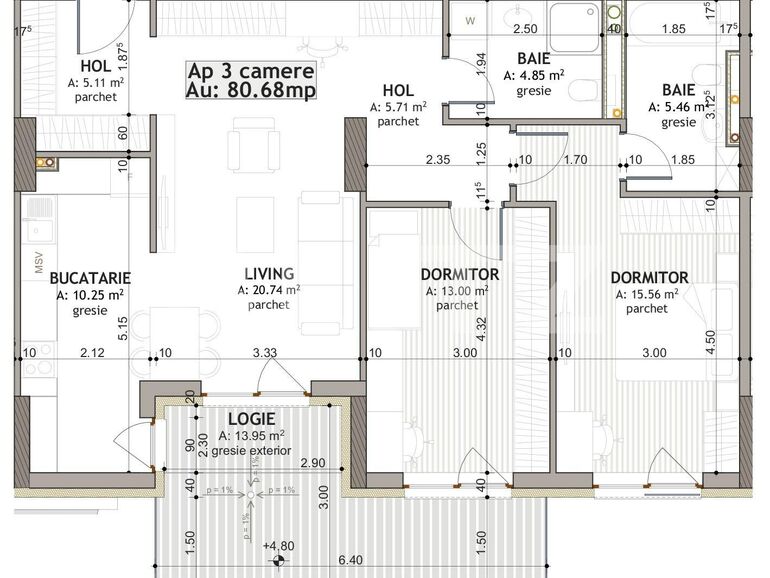 Apartament de vânzare 3 camere Iris - 124004AV | BLITZ Cluj-Napoca | Poza1