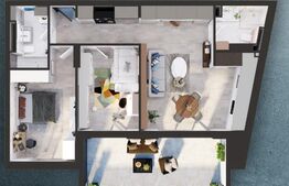 Apartament de 3 camere, 76.61 mp, cartier Iris