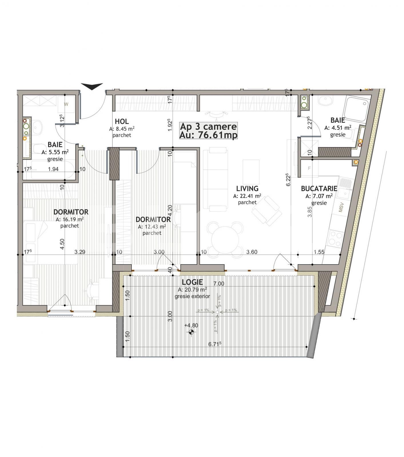 Apartament de vânzare 3 camere Iris - 124008AV | BLITZ Cluj-Napoca | Poza1