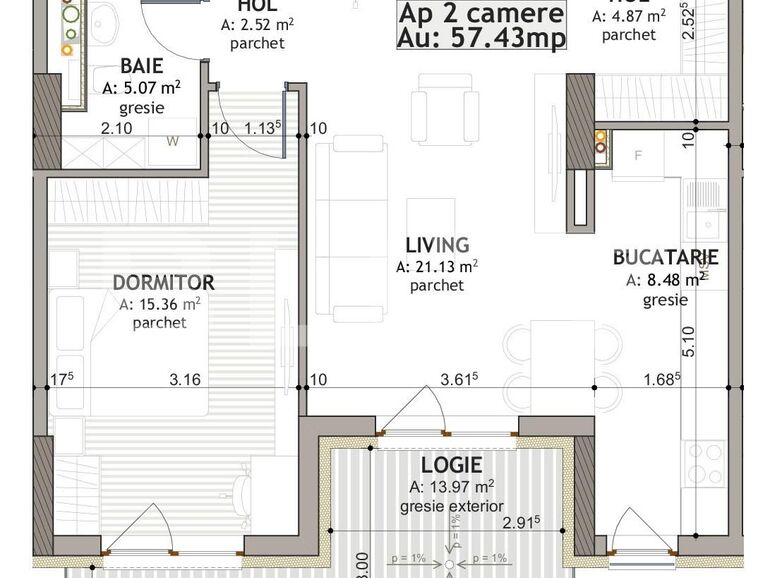 Apartament de vânzare 2 camere Iris - 124010AV | BLITZ Cluj-Napoca | Poza1
