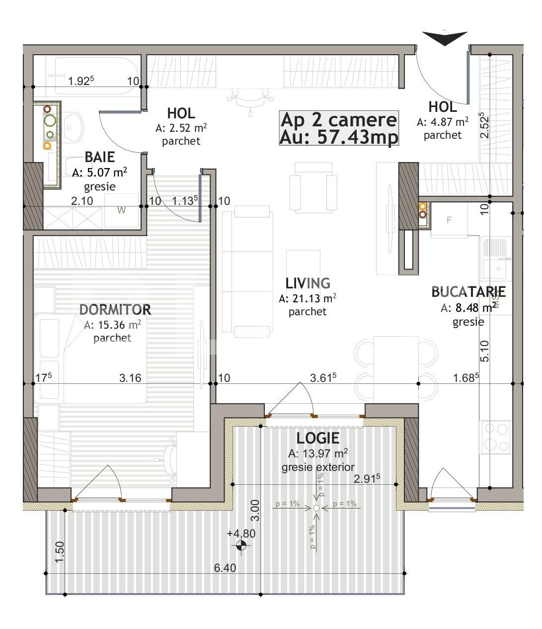 Apartament de vânzare 2 camere Iris - 124010AV | BLITZ Cluj-Napoca | Poza1