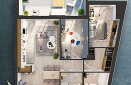 Apartament de 3 camere, 78.36 mp, cartier Iris