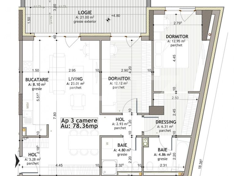 Apartament de vânzare 3 camere Iris - 124012AV | BLITZ Cluj-Napoca | Poza1