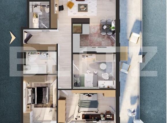 Apartament de vânzare 4 camere Iris - 124028AV | BLITZ Cluj-Napoca | Poza1