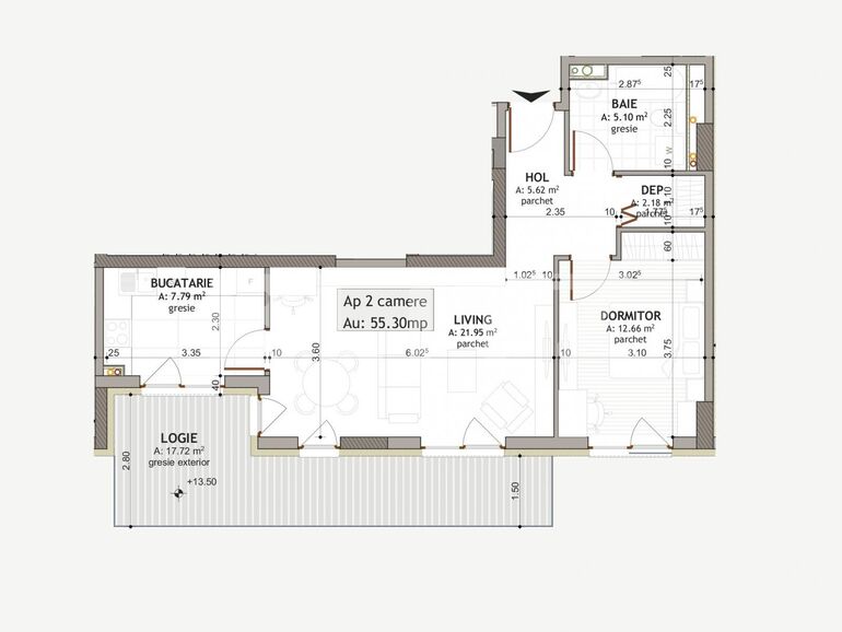 Apartament de vânzare 2 camere Iris - 124034AV | BLITZ Cluj-Napoca | Poza1