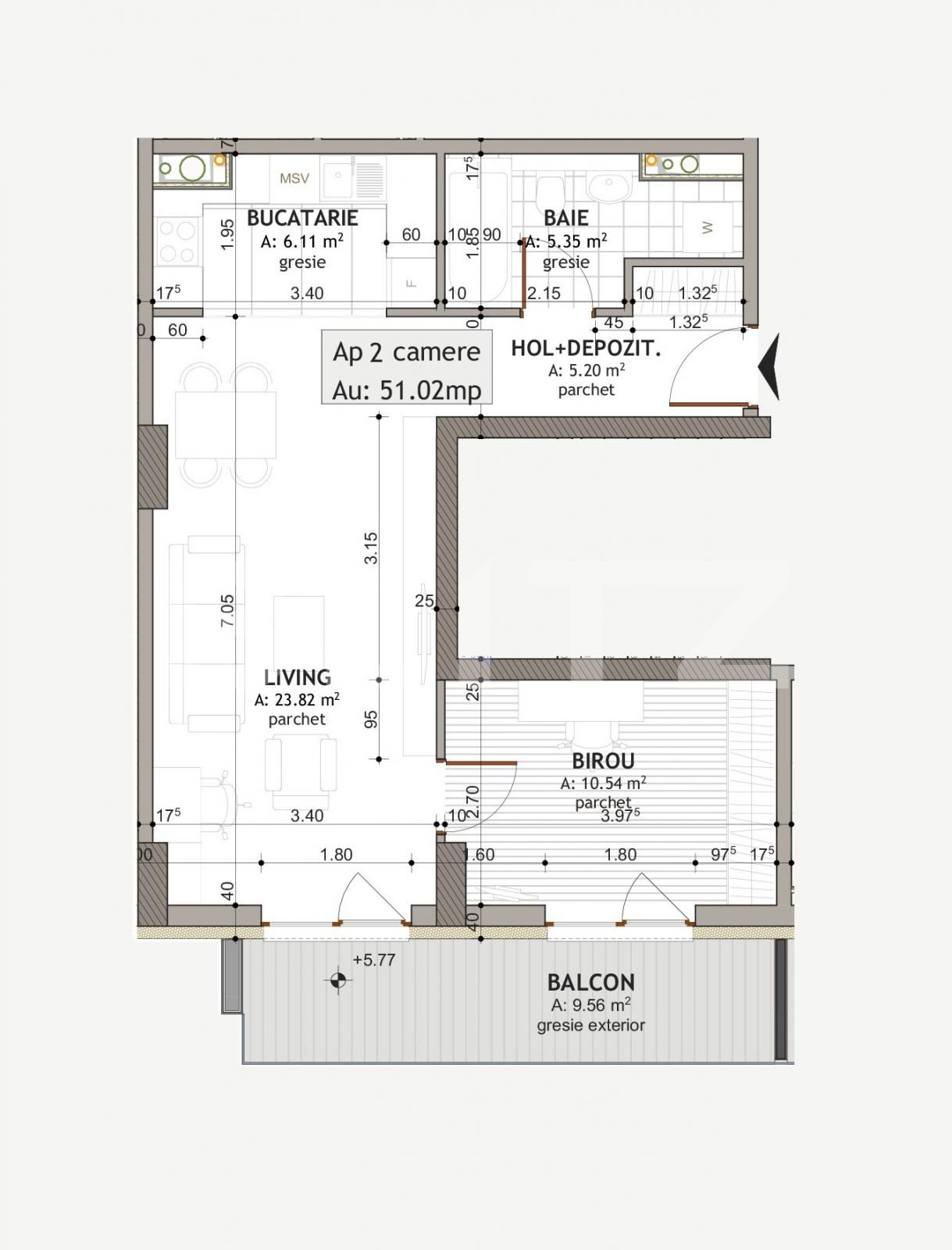 Apartament de vânzare 2 camere Iris - 124039AV | BLITZ Cluj-Napoca | Poza1
