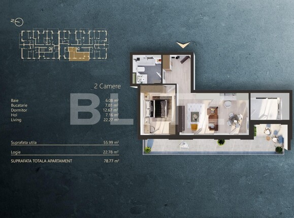 Apartament de vânzare 2 camere Iris - 124115AV | BLITZ Cluj-Napoca | Poza1