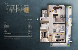 Apartament 4 camere intr-un Ansamblu rezidential Premium, zona Fabricii