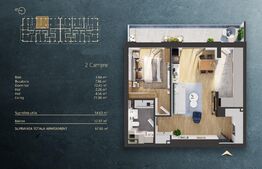 Apartament 2 camere intr-un Ansamblu rezidential Premium, zona Fabricii