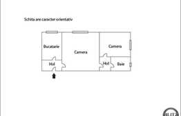 Vanzare 2 camere, semidecomandat, 37,75 mp utili, garaj, zona Sirena!