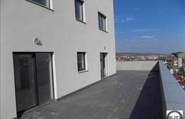 3 camere, 110 mp, terasa 120 mp, 2 parcari subterane, semifinisat, imobil nou!