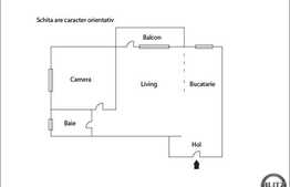 Vanzare apartament in zona Bucium, 2 camere, 53 mp, semifinisat, parcare