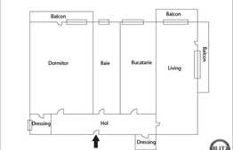 2 camere, 65 mp, decomandat, imobil nou, 2 parcari, zona Miko Imre