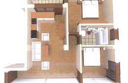 3 camere, 65.20 mp, in curs de finalizare! Semifinisat! Zona strazii Teilor!