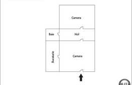 Vanzare 2 camere, semidecomandat, 43 mp, semifinisat, zona strazii Ploiesti!