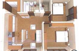 3 camere, 67.95 mp, balcon, zona Teilor!Etaj intermediar!In curs de finalizare!