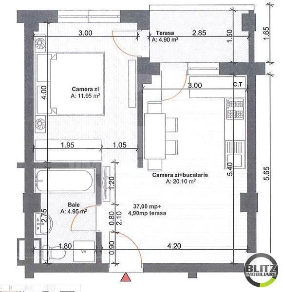 Apartament de vânzare 2 camere Floreşti - 12466AV | BLITZ Cluj-Napoca | Poza1