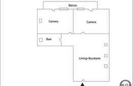 De vanzare mansarda 3 camere, 65 mp utili, balcon, zona Tauti! Cu parcare!