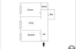 2 camere, semidecomandat, imobil nou, balcon, parcare, zona strazii Frunzisului