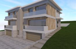 Duplex 4 camere, 204 mp utili, 408 mp teren, panorama spre oras, zona strazii Odobesti