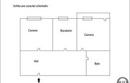 Apartament 2 camere, 55 mp utili, decomandat, debara, zona strazii Tulcea!