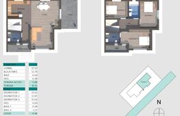 Proiect nou ! Duplex semifinisat , 120 mp , 315 teren, Chinteni 