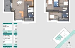 Proiect nou ! Duplex semifinisat , 120 mp , 315 teren, Chinteni 