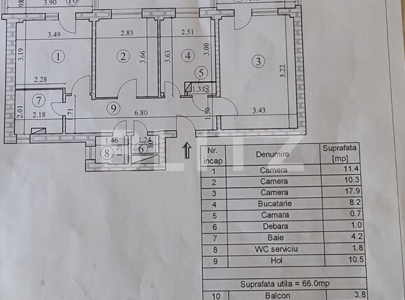 Apartament de vânzare 3 camere Racadau - 125676AV | BLITZ Brașov | Poza10