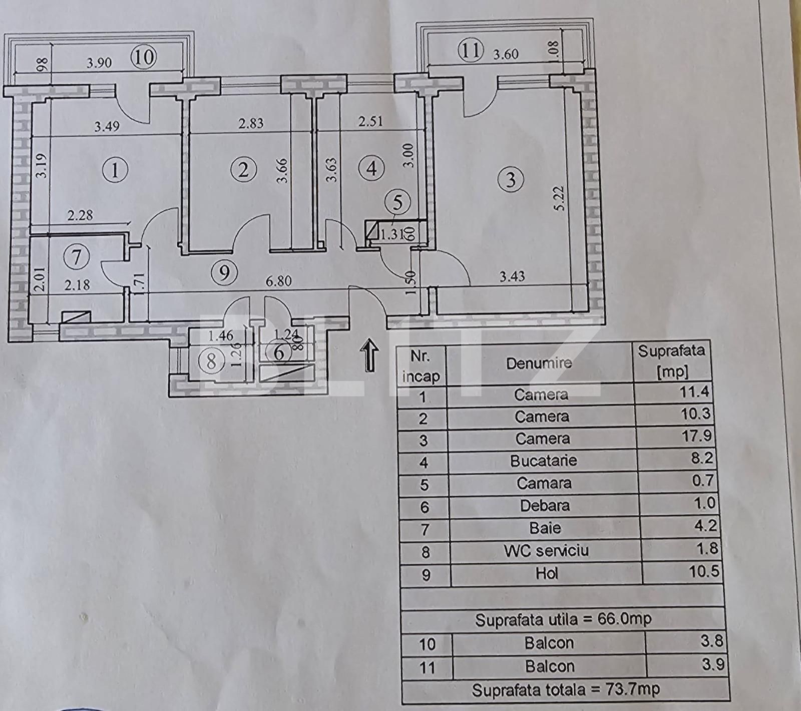 Apartament de vânzare 3 camere Racadau - 125676AV | BLITZ Brașov | Poza10