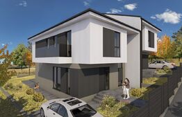 Duplex pe 3 niveluri, 4 camere, predare semifinisat, 183 mp, 300 teren, Chinteni 