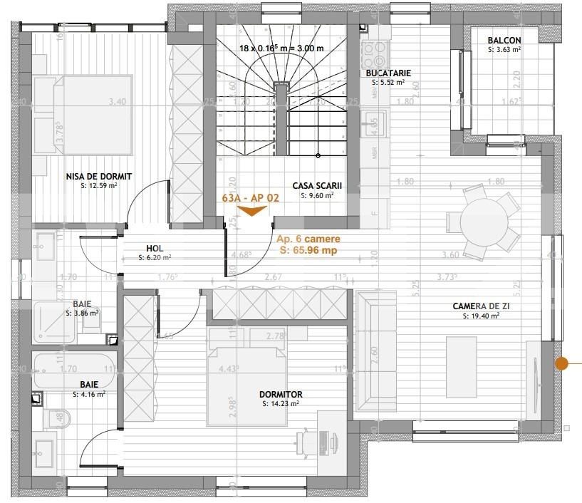 Apartament de vânzare 3 camere Someseni - 125897AV | BLITZ Cluj-Napoca | Poza4