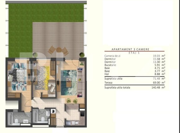 Apartament de vânzare 3 camere Plopilor - 125962AV | BLITZ Cluj-Napoca | Poza2