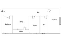 Vanzare apartament cu 3 camere, 71 mp, etaj intermediar, bloc izolat termic