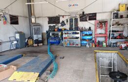 Hală service auto complet utilată, magazin de piese, vad comercial deosebit, portofoliu clienți, pretabil investiție, cartier Hărman