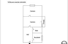 Apartament 2 camere, 47 mp utili, parcare, 1 balcon, zona strazii Horea