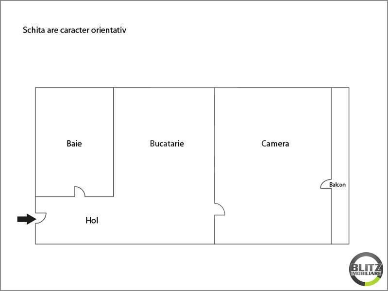 Garsonieră de vânzare Floreşti - 1262AV | BLITZ Cluj-Napoca | Poza1