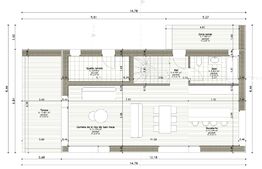 Cabana 5 camere, superfinisata, 130mp utili, peste 45mp terasa, 1000 mp teren, Belis