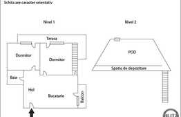 2 camere, 54 mp, POD de 50 mp, terasa de 15 mp, zona Florilor! Parcare cu CF